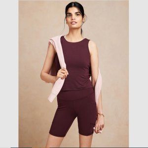 Banana Republic Twist Back Tank Pinot Noir